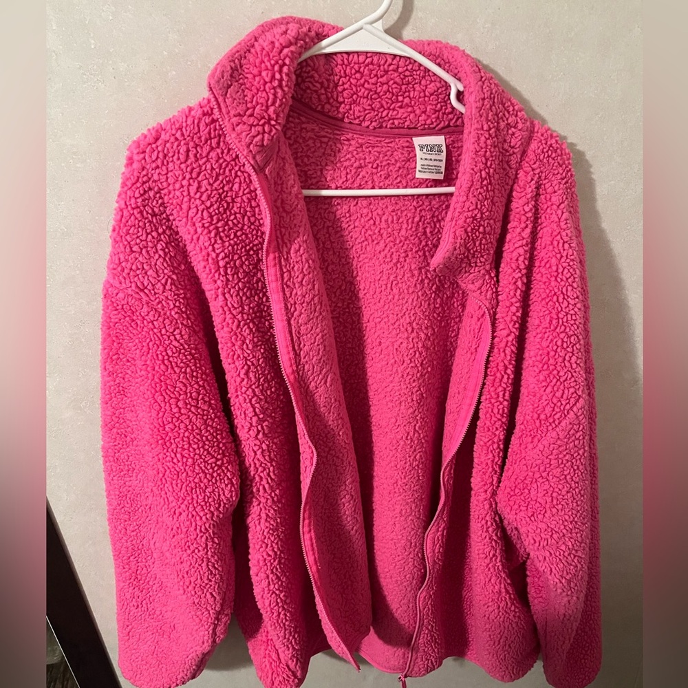 Pink zip up
